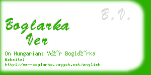 boglarka ver business card